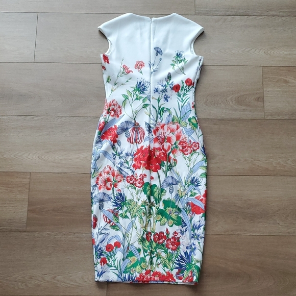 New York & Company White Floral Midi Dress - Picture 6 of 12